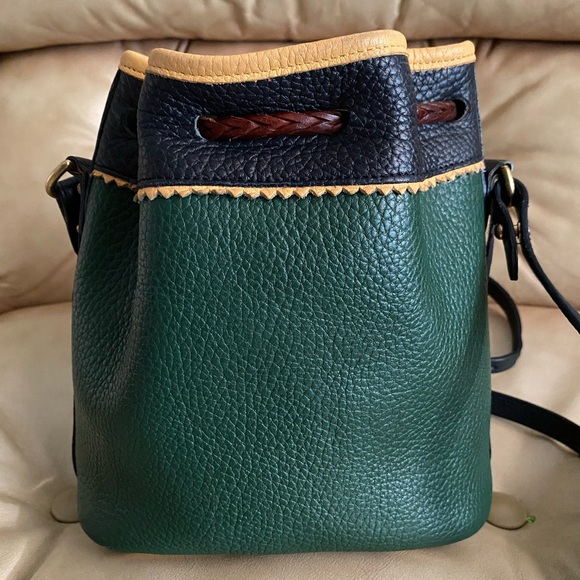LKNW Dooney & Bourke Mini Teton AWL Bucket Drawstring Leather Pebbled Bag - Picture 4 of 15